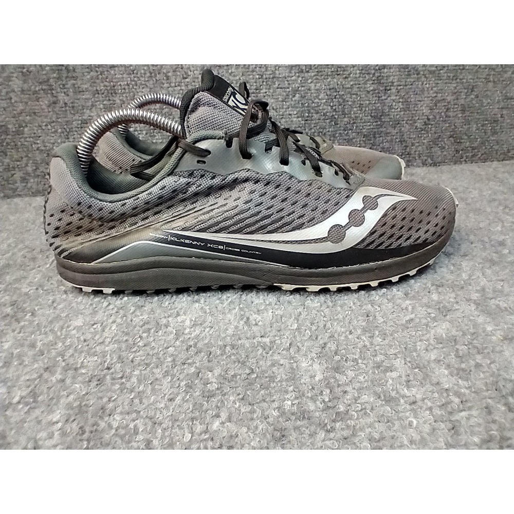 Saucony Kilkenny XC8 Mens Cross Country Spikes Grey Black S29068-2 Size 8.5